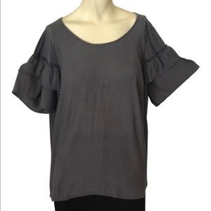 TORRID gray bell sleeve top